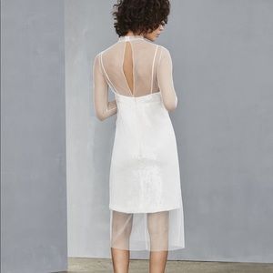 AMSALE Little White Dress